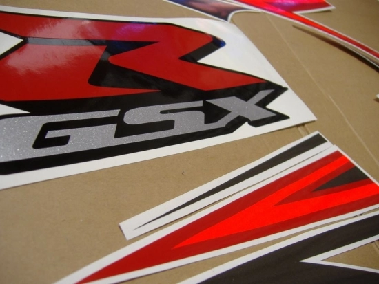 Suzuki GSX-R 1000 2007 - Silver/Red - Sticker-Decals
