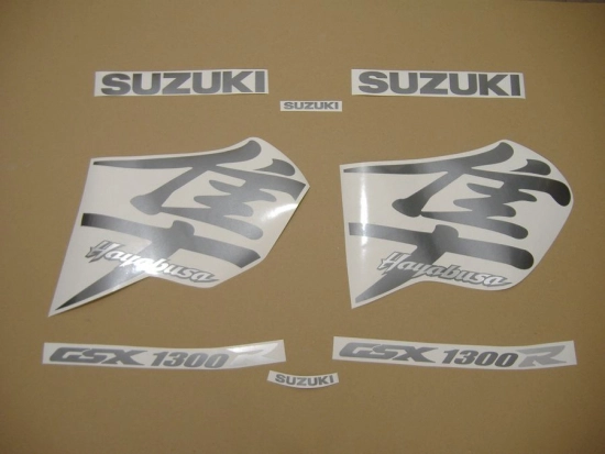 Restauration Aufkleber-Set für Suzuki Hayabusa 2004 in Schwarz