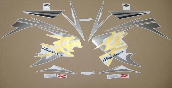 Suzuki Hayabusa 2008 - Darkblue - Sticker-Decals