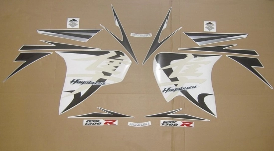 Suzuki Hayabusa 2009 - Grau/Silber - Aufkleber-Dekor