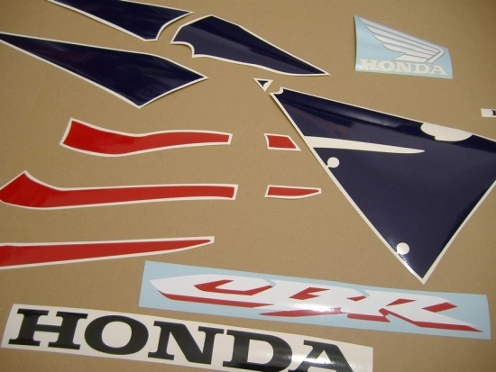 Honda CBR 600RR 2005 - Rot/Blau/Silber - Aufkleber-Dekor
