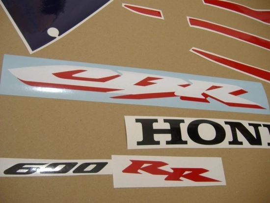 Honda CBR 600RR 2005 - Rot/Blau/Silber - Aufkleber-Dekor