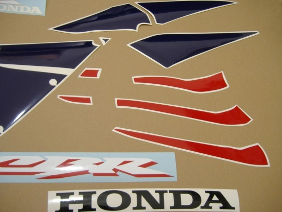 Honda CBR 600RR 2005 - Rot/Blau/Silber - Aufkleber-Dekor