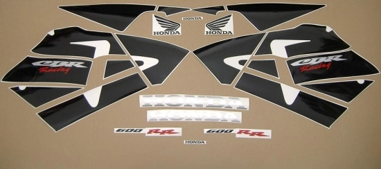 Honda CBR 600RR 2005 - Silber - Aufkleber-Dekor