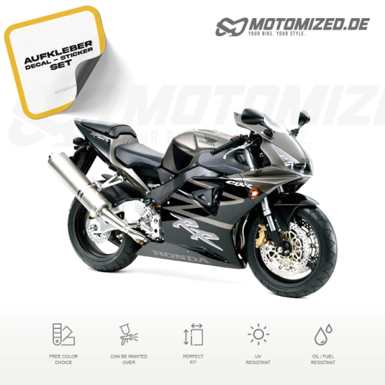 Honda CBR 954RR 2002 with Titangrey Motorcycle Decals