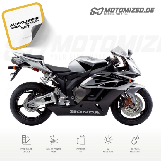 Honda CBR 1000RR 2004 in silber mit Aufkleber-Dekor