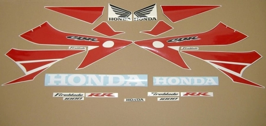 Honda CBR 1000RR 2004 - White/Red/Blue - Sticker-Decals