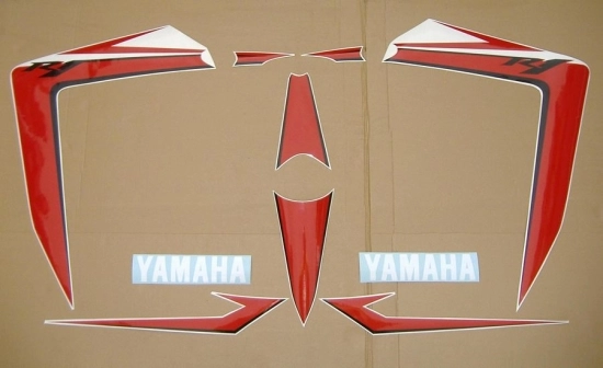 Yamaha YZF-R1 2007 - Weiß/Rot - Aufkleber-Dekor