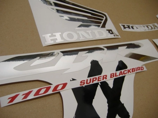 Honda CBR 1100XX 1997 - Grey - Sticker-Decals