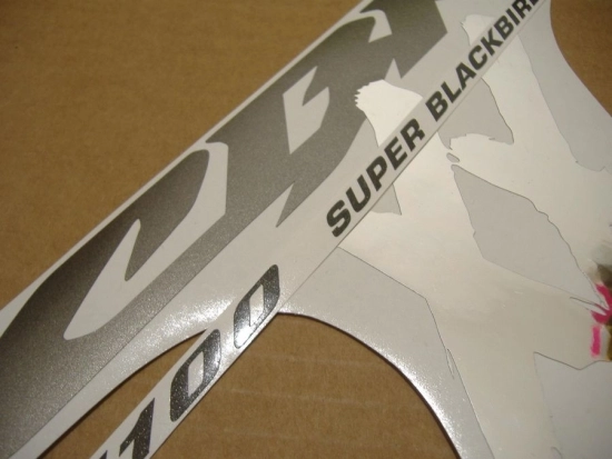 Honda CBR 1100XX 2000 - Matte Black/Silver - Sticker-Decals