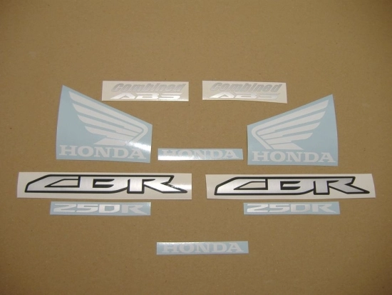 Honda CBR 250R 2011 - Red/Silver - Sticker-Decals