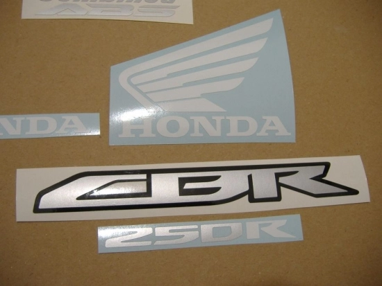 Honda CBR 250R 2011 - Red/Silver - Sticker-Decals