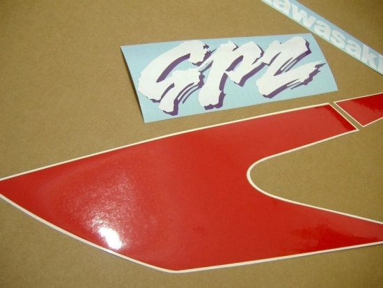 Kawasaki GPZ 500S 2001 - Schwarz/Rot - Aufkleber-Dekor