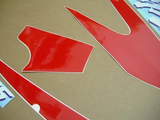 Kawasaki GPZ 500S 2001 - Schwarz/Rot - Aufkleber-Dekor