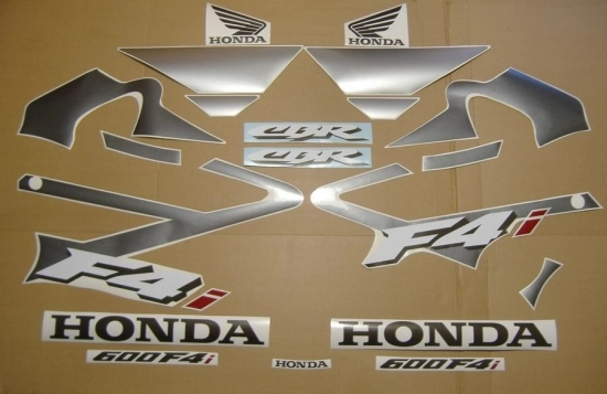 Honda CBR 600 F4i 2004 - Silver/Grey - Sticker-Decals