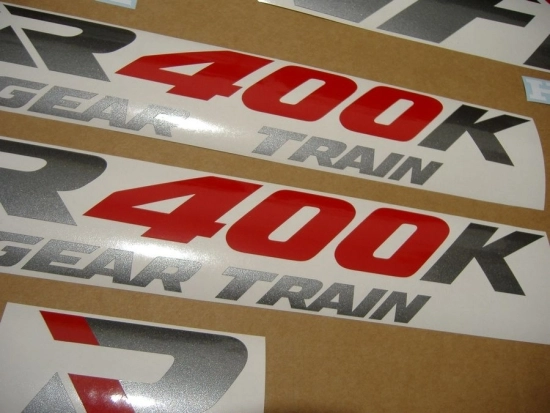 Honda VFR 400K 1992 with Weiße Vinyl-Sticker