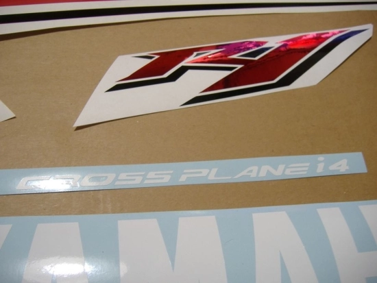 Yamaha YZF-R1 2009 - White/Red US - Sticker-Decals