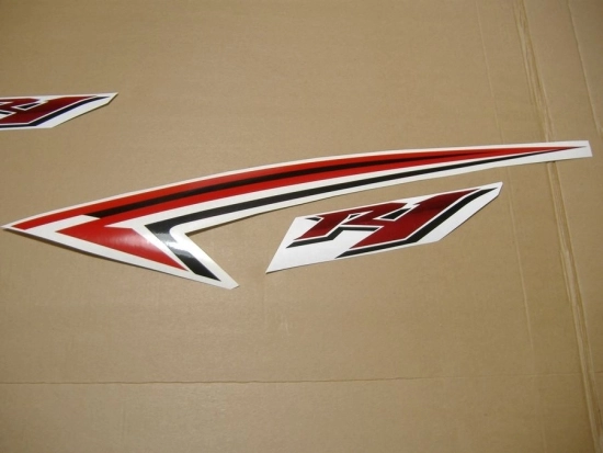 Yamaha YZF-R1 2009 - White/Red US - Sticker-Decals