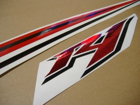 Yamaha YZF-R1 2009 - White/Red US - Sticker-Decals