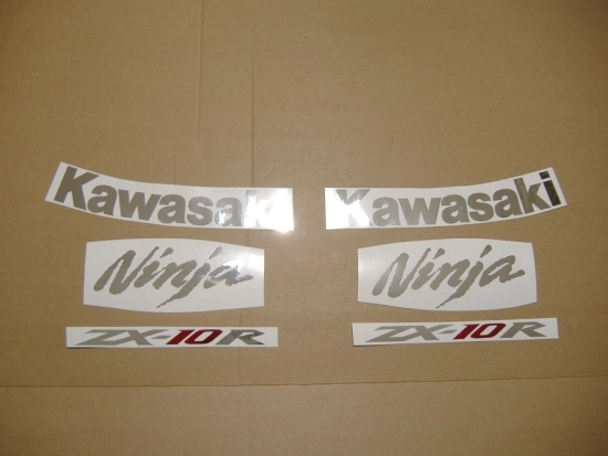 Kawasaki ZX-10R 2008 - Schwarz - Aufkleber-Dekor