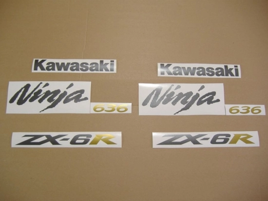 Kawasaki ZX-6R 2006 - Black - Sticker-Decals