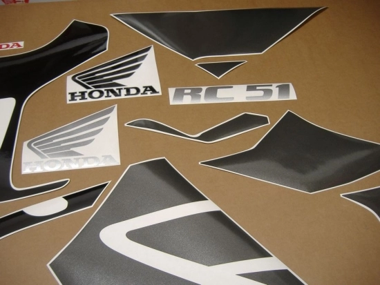Honda RVT 1000R 2005 - Black/Grey - Sticker-Decals