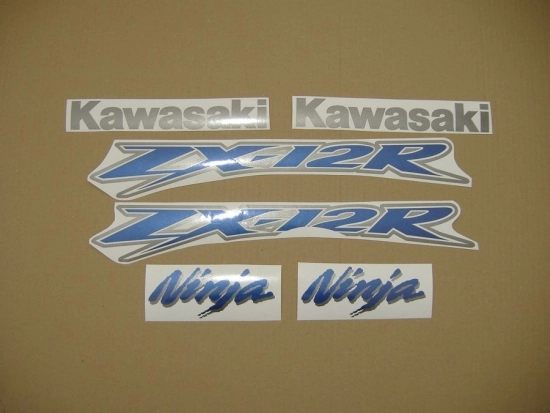Kawasaki ZX-12R 2003 - Silber - Aufkleber-Dekor