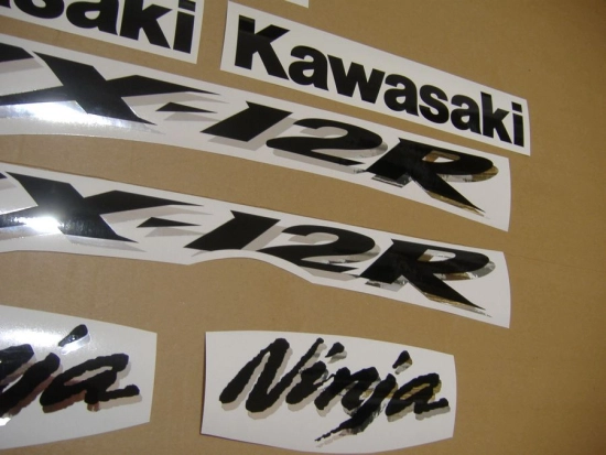 Kawasaki ZX-12R 2004 - Silver - Sticker-Decals