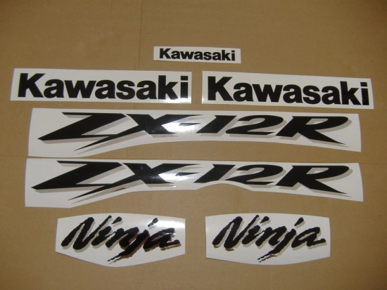 Kawasaki ZX-12R 2004 - Silver - Sticker-Decals