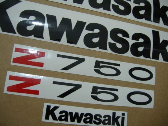 Kawasaki Z 750 2006 - Silber - Aufkleber-Dekor