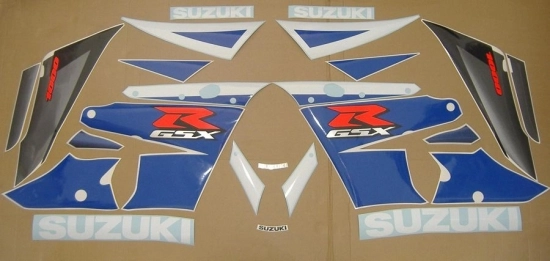 Suzuki GSX-R 1000 2003 - White/Blue - Sticker-Decals