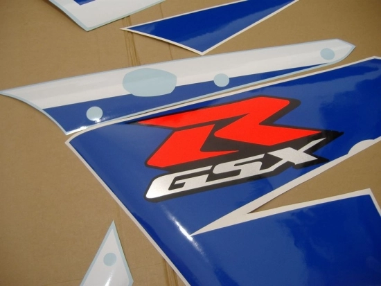 Suzuki GSX-R 1000 2003 - White/Blue - Sticker-Decals