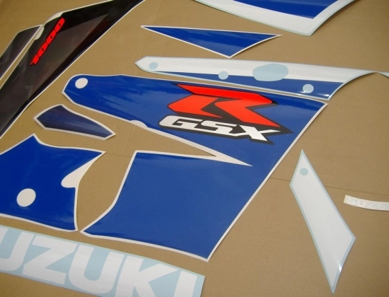 Suzuki GSX-R 1000 2003 - White/Blue - Sticker-Decals