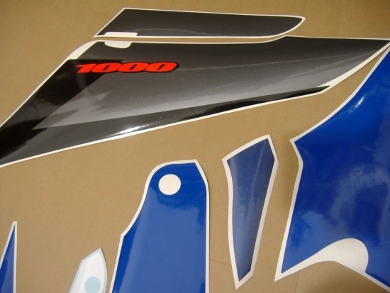 Suzuki GSX-R 1000 2003 - White/Blue - Sticker-Decals