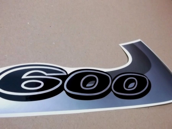 Suzuki GSX-R 600 1999 - Black/Grey - Sticker-Decals