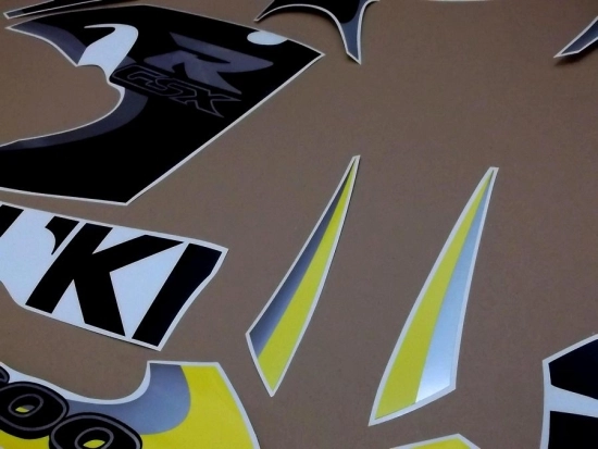 Suzuki GSX-R 600 1999 - Gelb/Schwarz - Aufkleber-Dekor