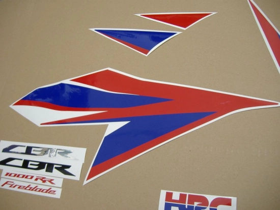 Honda CBR 1000RR 2012 - Weiß HRC - Aufkleber-Dekor