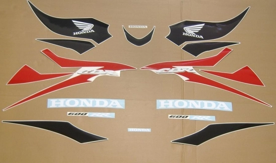 Honda CBR 600RR 2008 - Red - Sticker-Decals