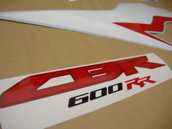 Honda CBR 600RR 2010 - Weiß/Blau/Rot - Aufkleber-Dekor