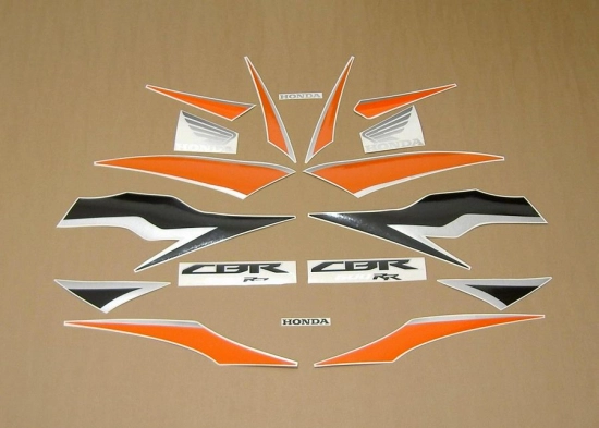 Restoration Sticker for Honda CBR 600RR 2010 in Orange/Black