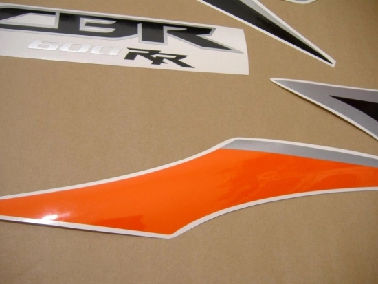 Honda CBR 600RR 2010 - Orange/Black - Sticker-Decals