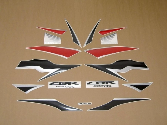 Restoration Sticker for Honda CBR 600RR 2010 in Red/Black
