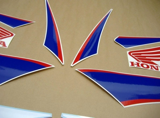 Honda CBR 600RR 2011 - Weiß/Blau/Schwarz - Aufkleber-Dekor