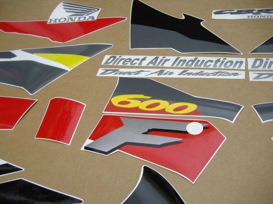 Honda CBR 600 F3 1995 - Grey/Red/Yellow - Sticker-Decals