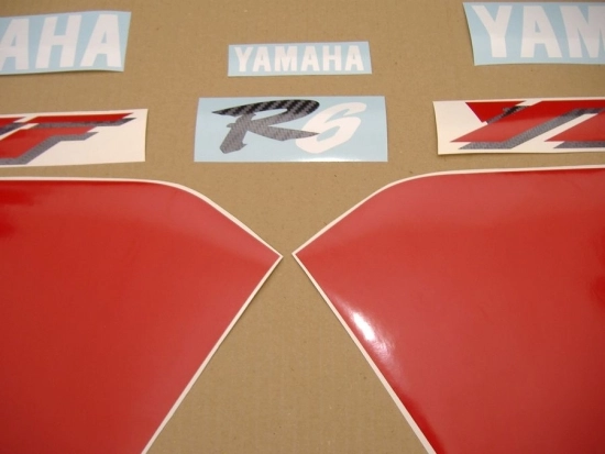 Yamaha YZF-R6 1999 - Red/White - Sticker-Decals