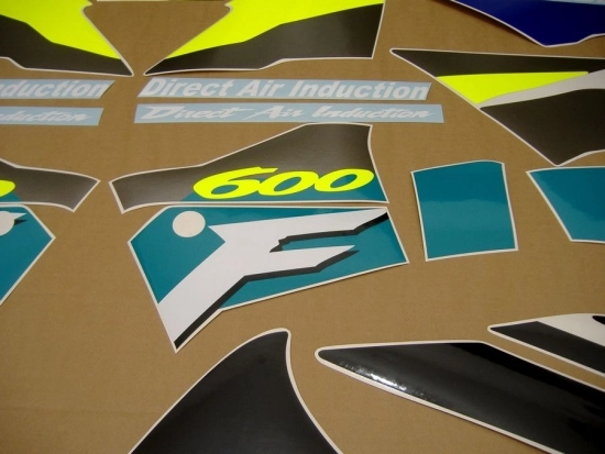 Honda CBR 600 F3 1996 - Blue/Grey/Black - Sticker-Decals