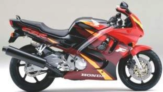 Honda CBR 600 F3 1996 with Burgundy/Black/Red Motorcycle Decals