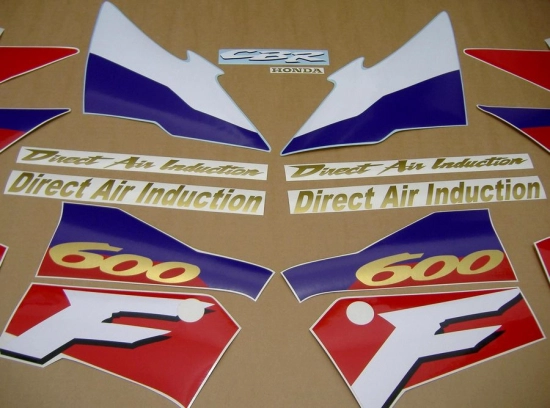 Honda CBR 600 F3 1996 with Red/Purple/White Replica Decal