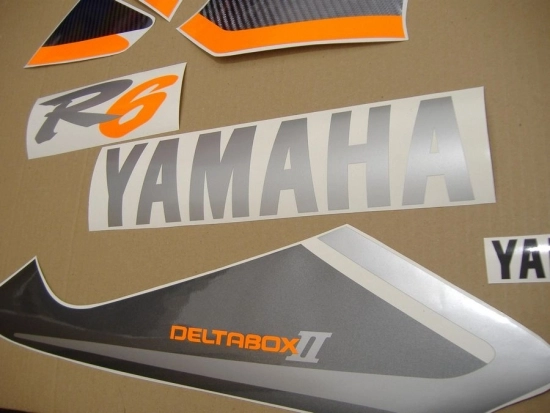 Yamaha YZF-R6 1999 - Silver/Black - Sticker-Decals