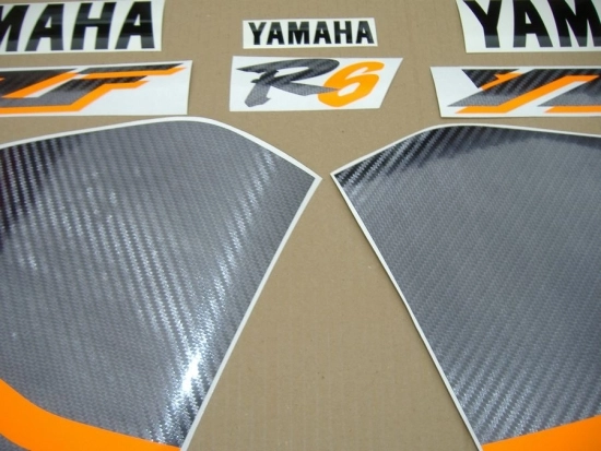 Yamaha YZF-R6 1999 - Silver/Black - Sticker-Decals